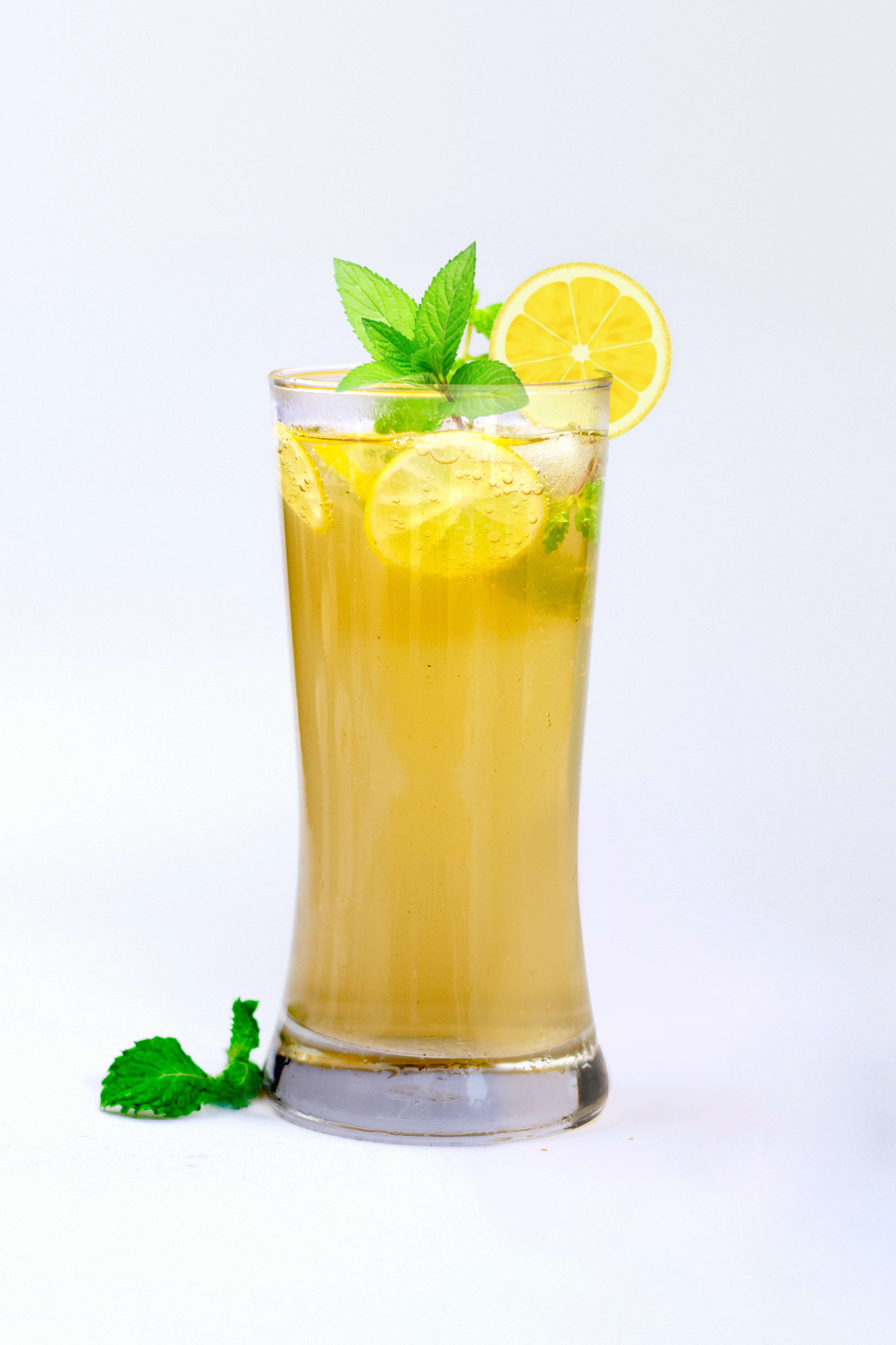 Lemon and Mint Mojito in a glass